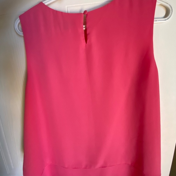NWOT Melanie Lyne sleeveless double layered pink blouse - Picture 2 of 5